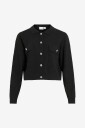 Vila - Kardigan viJulisa L/s Short Knit Cardigan/bf - Svart