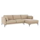 Rowico Home Corwin 3,5-seters sofa Lys beige/svart 270 x 160 83 cm Beige