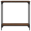  Konsollbord brun eik 75x30,5x75 cm konstruert tre 8721012194939