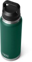 Yeti Rambler 36 Oz Bottle Chug 1 liter black forest green