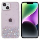 Trolsk Mobildeksel med Flytende Glitter Stjernehimmel (iPhone 14 Plus) Svart