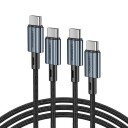 Choetech Usb-Kabel Choetech Xcc-1014 Usb-C Til Usb-C-Kabel, Pd 60W 1,2M (Svart)
