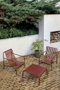Hay   Palissade Low Table 81,5 X 86 / Iron Red   Utendørs Sofabord   Ronan & Erwan Bouroullec   Rød   Metall
