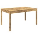 vidaXL Hage middagsbord Hvit 147 x 88,5 x 75 cm Solid akasietre