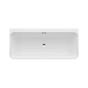 Laufen Linden Back-To-Wall Badekar 1800x800 mm, Kompositt, Hvit