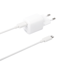 Deltaco 20W USB-C PD Vegglader med 1m Lightning-kabel - Hvit