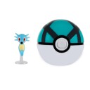 Pokemon Clip 'N' Go Figur Horsea og Net Ball