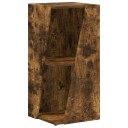 vidaXL Sidehylle Røkt eik 33 x 32 x 70,5 cm Konstruert tre