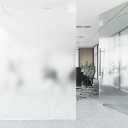  Selvheftende Vindu Film Frostet hvit 90 x 500 cm PVC