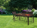 Hagebord 6-personer 156x78 cm polywood møbler til terrasse Brun