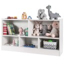 Lekeskap for barn laget av tre barnehylle bokhylle 111 x 30 x 61,5 cm hvit