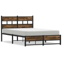  Sengeramme i metall uten madrass røkt eik 120x200 cm 8721158378057