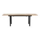Panama hagebord inkl. tilleggsplate 160, 240 cm hvit, natur .