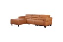 Reclinersofa med hjørne Loft24 Hjørnesofa Loft24 Carpari med elektrisk recliner Brun Venstrevendt Belfast stoff  