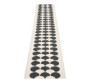 Pappelina Poppy matte sort vanilje 70x350 cm