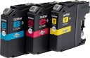 Brother LC123 Rainbowpack Y/C/M blekkpatron original LC123RBWBP