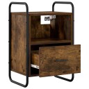 vidaXL Hengende Sengestativ Røkt Eik 40 x 30 x 60 cm Konstruert tre