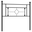  Sengegavl i metall svart 107 cm 8721012249028