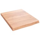 vidaXL Vegghylle lysebrun 40x50x4 cm behandlet heltre eik