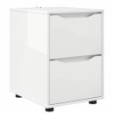  Oppbevaringsskap Høyglanset hvit 40 x 48 x 57 cm Konstruert tre