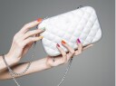 Ögon Designs - Quilted Aluminium Crossover/ Clutch veske Sølv