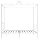 vidaXL Himmelsengeramme hvit metall 180x200 cm