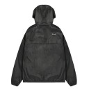 Comme des Garcons Play Unisex K-Way Jacket Black Emblem Jakke Sort L