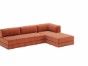 CozyPad Sovesofa med sjeselong B 6003053