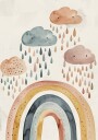 Playful Rainbows Plakat / 30x40cm