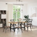  Spisebord NOAIN A-formede ben 160x90x75 cm heltre furu 8721158503244