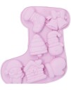 Rosa 3D Silikonform til Julekaker