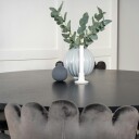 Spisegruppe furniture/fashion Copenhagen med 6 Grå Limhamn Light Stoler