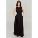 Annabella Dress Black XL Long TENCEL™ dress