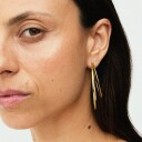 Jane Koenig Big Double Olympia Hoop Gold ONE SIZE