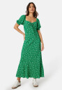 FOREVER NEW Stevie Puff Sleeve Midi Dress Fern Fildon Ditsy 36