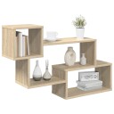 vidaXL Flytende hylle Veggmontert Sonoma eik 87 x 20 x 55 cm