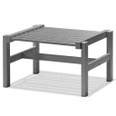 Fri Form 55x55cm skammel aluminium grå