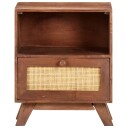 vidaXL Nattbord 40x30x50 cm heltre mango
