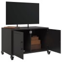  TV-benk svart 68x39x43,5 cm kaldvalset stål 846638