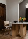 Audo Copenhagen Ready Stol Polstret Front Eik / Bouclé 02