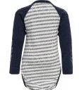 Hummel Body L/æ hmlDesmond Black Iris 56 Langermet Body Blå Hvit
