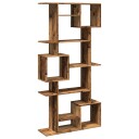 Bokhylle gammelt tre 92x29x188 cm konstruert tre
