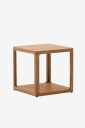 Kave Home   Sidebord massiv eik Maymai 50 x 50 cm   Brun
