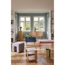 Hübsch - Sculpture Pouf Dark Grey