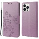Trolsk Lommebokdeksel Blomst (iPhone 14 Pro Max) Brun