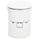 Integrert campingtoalett hvit 24+17 L HDPE og stål