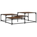  Salongbord brun eik 107x107x40 cm konstruert tre 8721012195387