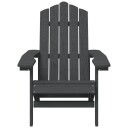  Adirondack hagestoler 2 stk HDPE antrasitt