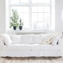 Decotique Le Grand Air 3 Seter Sofa Bomull Hvit