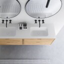 CPH Tapwork Soft 180D   Snekkermøbler i Natural Oak inkl. Mathvid SolidTec vask